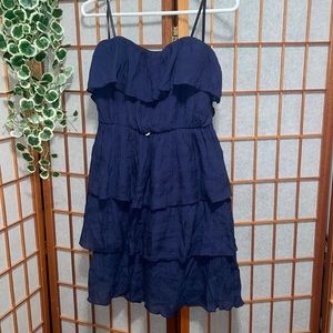 A.Byer scalloped halter dress